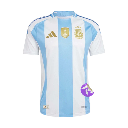 Camisa Seleção Argentina Copa América Home 24/25 - Torcedor Adidas Masculino - Azul e Branco