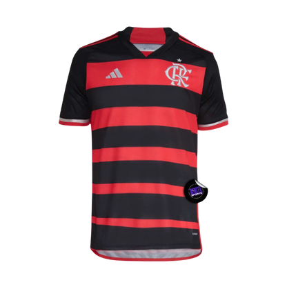 Camisa Flamengo Home 2024/25 Torcedor Adidas Masculino - Vermelho e Preto