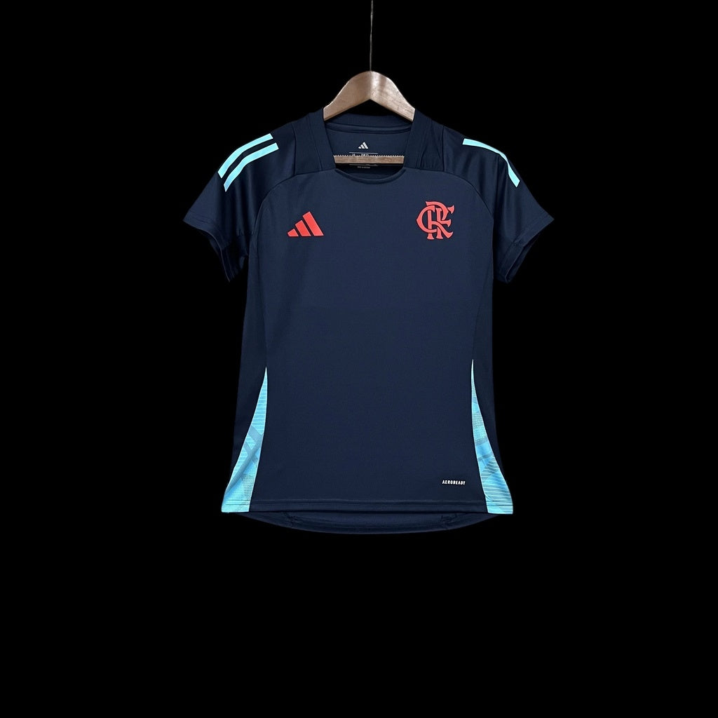 Camisa Flamengo Treino 2024/25 - Feminina Adidas - Azul escuro