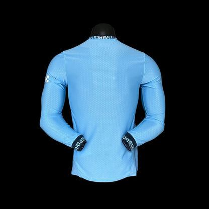 Camisa Manchester City Home 2024/25 - Jogador Puma Masculina - Manga Longa