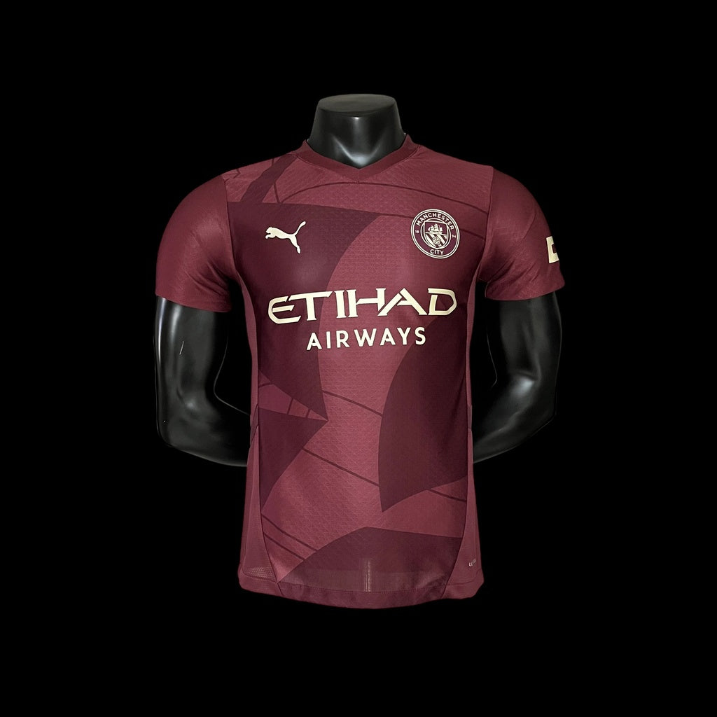Camisa Manchester City III 24/25 - Jogador Puma Masculina - Vinho