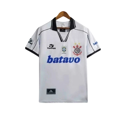 Camisa Timão Home Retrô 1999 Torcedor Masculina Topper - Branco
