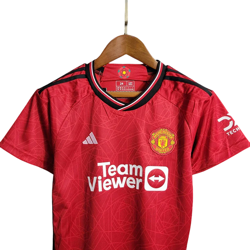 Conjunto Infantil Manchester United Home 23/24