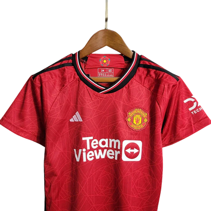 Conjunto Infantil Manchester United Home 23/24