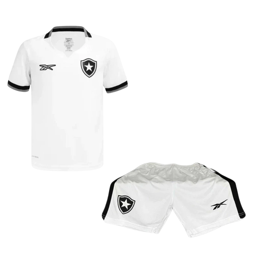 Conjunto Infantil Botafogo Third 24/25 Reebok - Branco