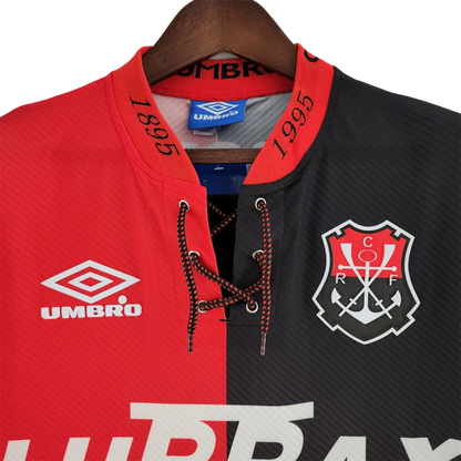 Camisa Flamengo Centenário Retrô 1994 Torcedor Umbro Masculina - Vermelho e Preto