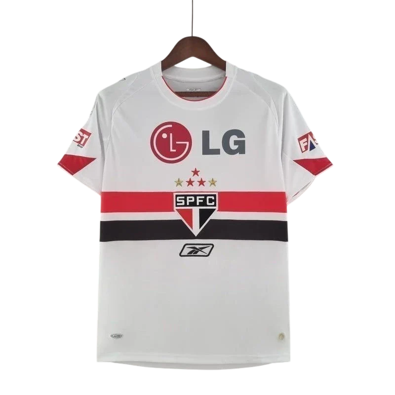 Camisa São Paulo Home Retrô 2006/07 Torcedor Reebok Masculino - Branco