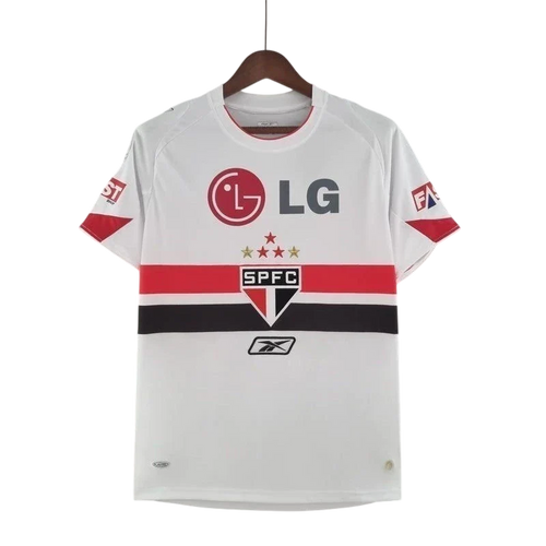 Camisa São Paulo Home Retrô 2006/07 Torcedor Reebok Masculino - Branco