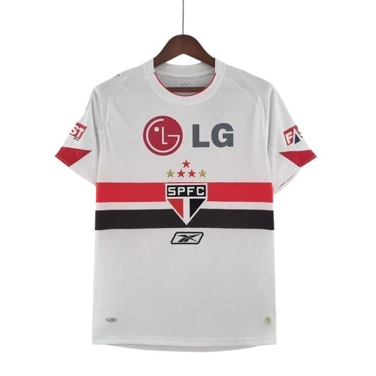 Camisa São Paulo Home Retrô 2006/07 Torcedor Reebok Masculino - Branco