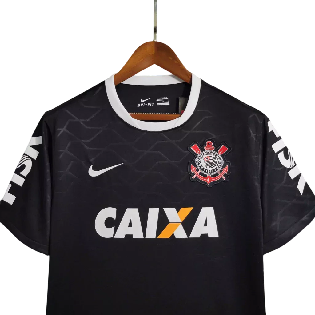 Camisa Timão Away Retrô 2012 Torcedor Nike Masculina - Preto