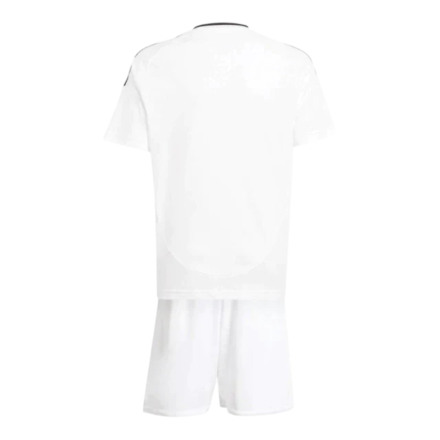 Conjunto Infantil Real Madrid Home 24/25 Adidas - Branco