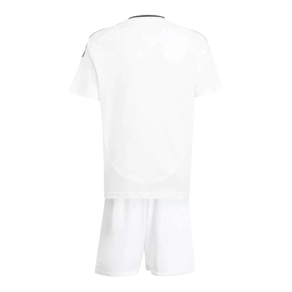 Conjunto Infantil Real Madrid Home 24/25 Adidas - Branco