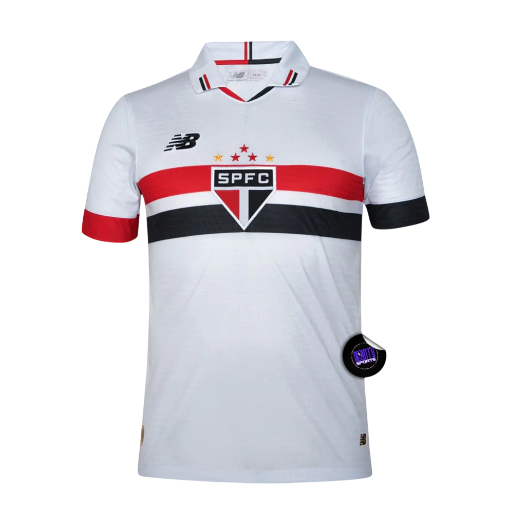 Camisa São Paulo Home I 2024/25 Torcedor New Balance Masculino - Branco