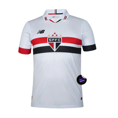 Camisa São Paulo Home I 2024/25 Torcedor New Balance Masculino - Branco