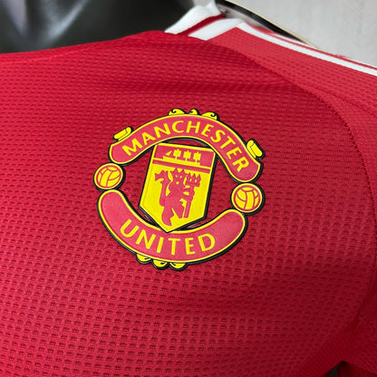 Camisa Manchester United Home 2024/25 Jogador Adidas Masculino - Manga Longa