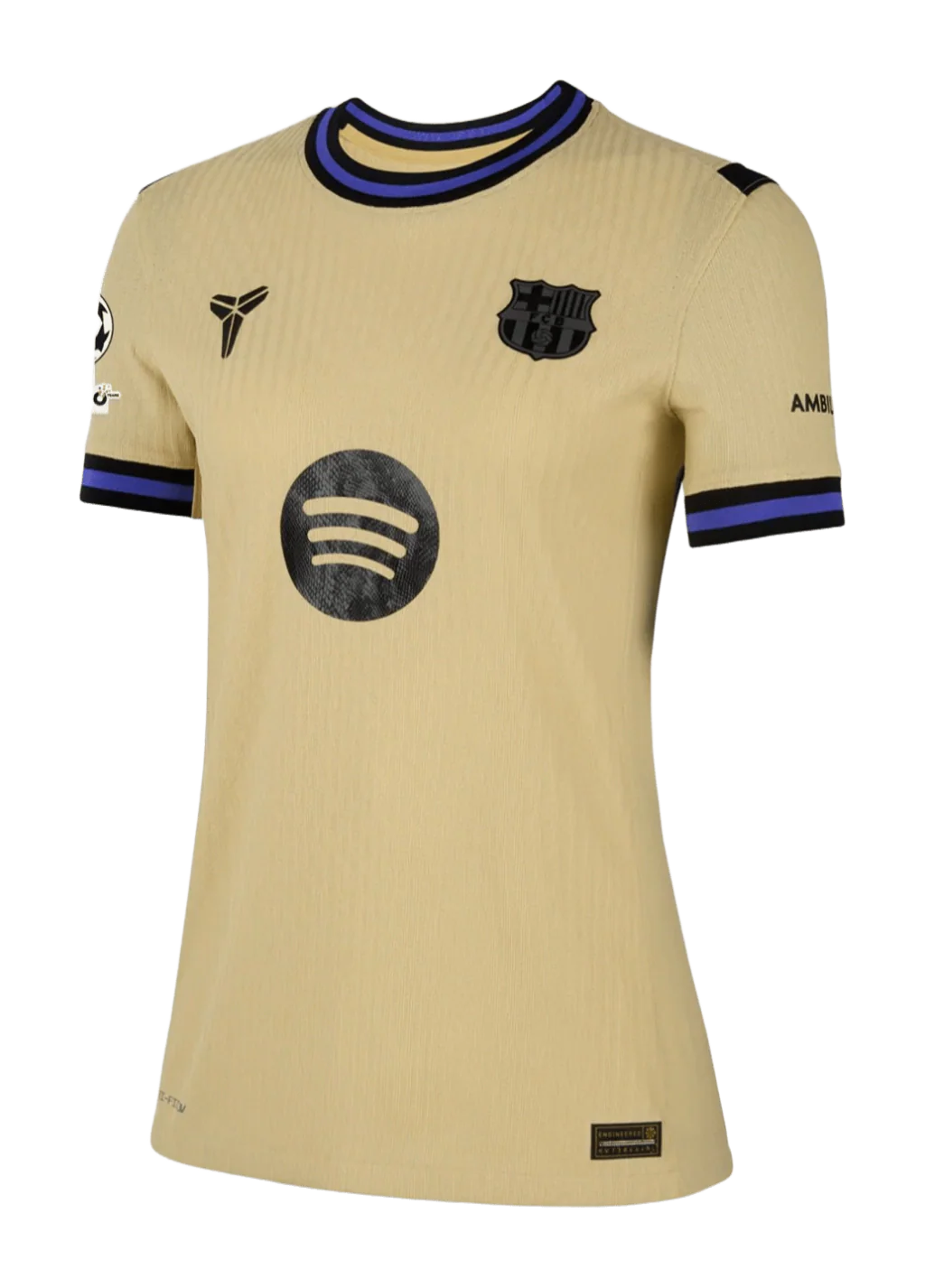 Camisa Barcelona X Kobe Bryant Away 25/26 Nike Feminina - Amarelo