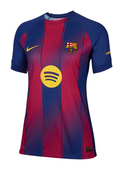 Camisa Barcelona Home Feminina 2025/26- Torcedor Nike Feminina - Azul Grená